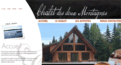 Desktop Screenshot of chalet2montagnes.com