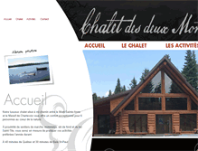 Tablet Screenshot of chalet2montagnes.com